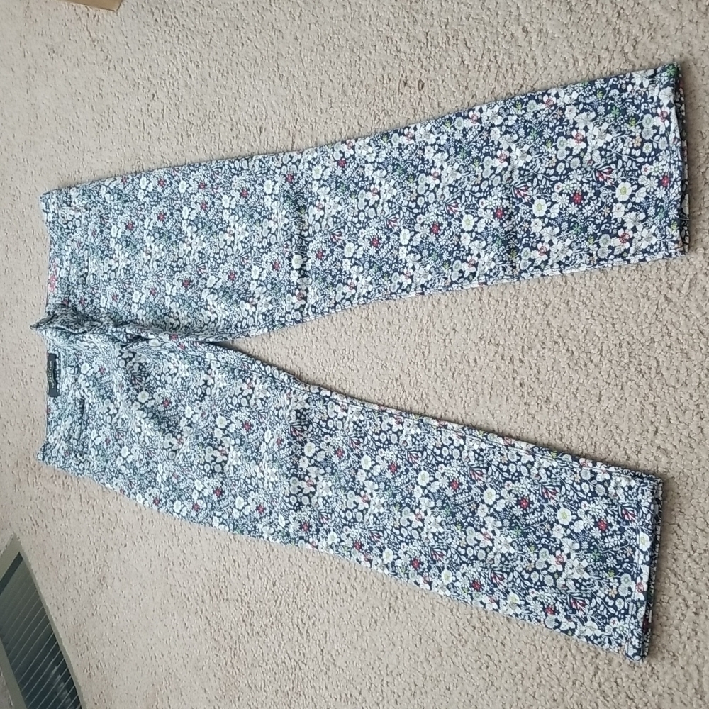 J.Crew Floral Toothpick Ankle Skinny Jeans - Picture 2 of 16